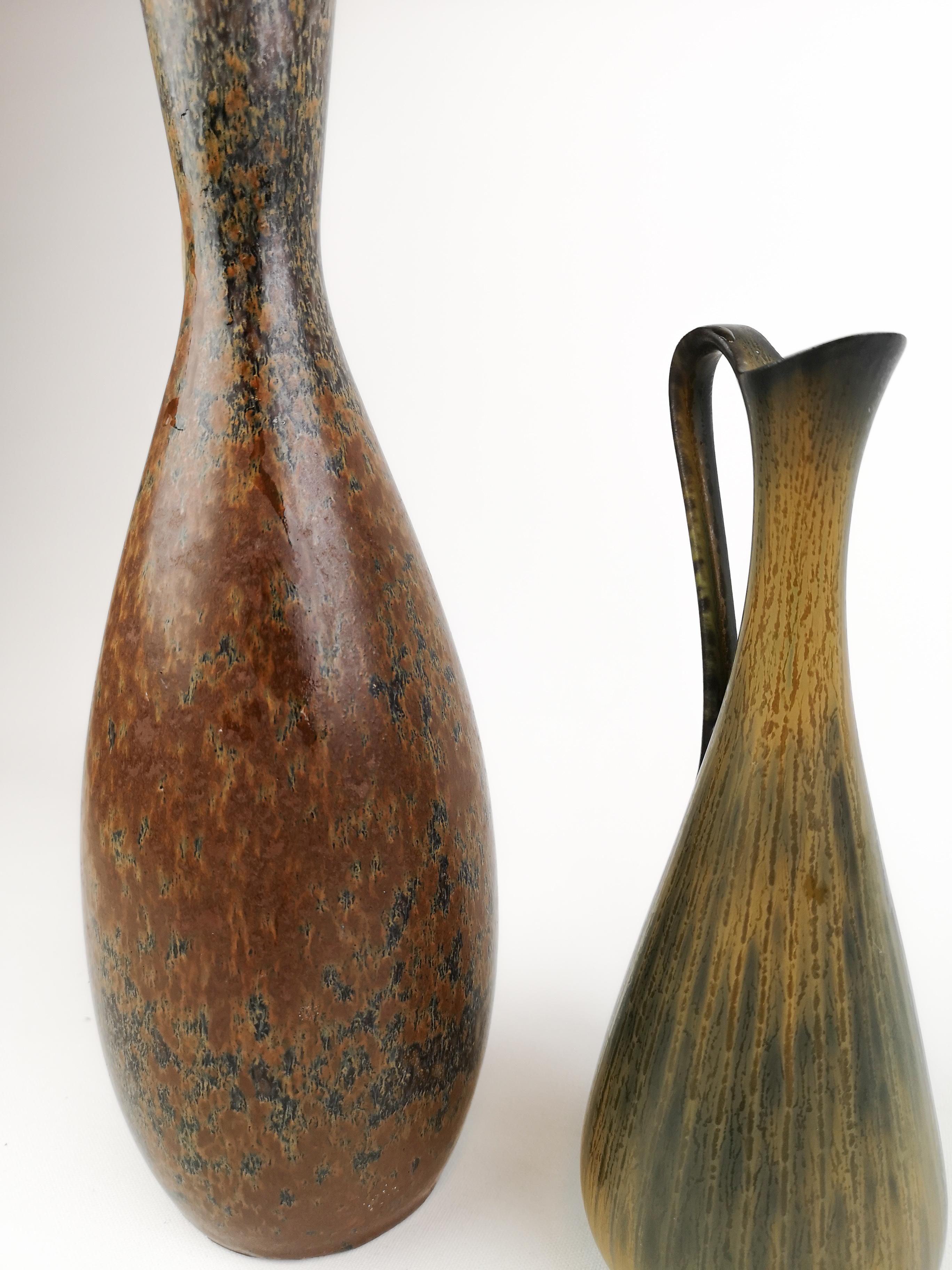 Mid-20th Century Set of 2 Vases Stålhane and Nylund for Rörstrand Sweden