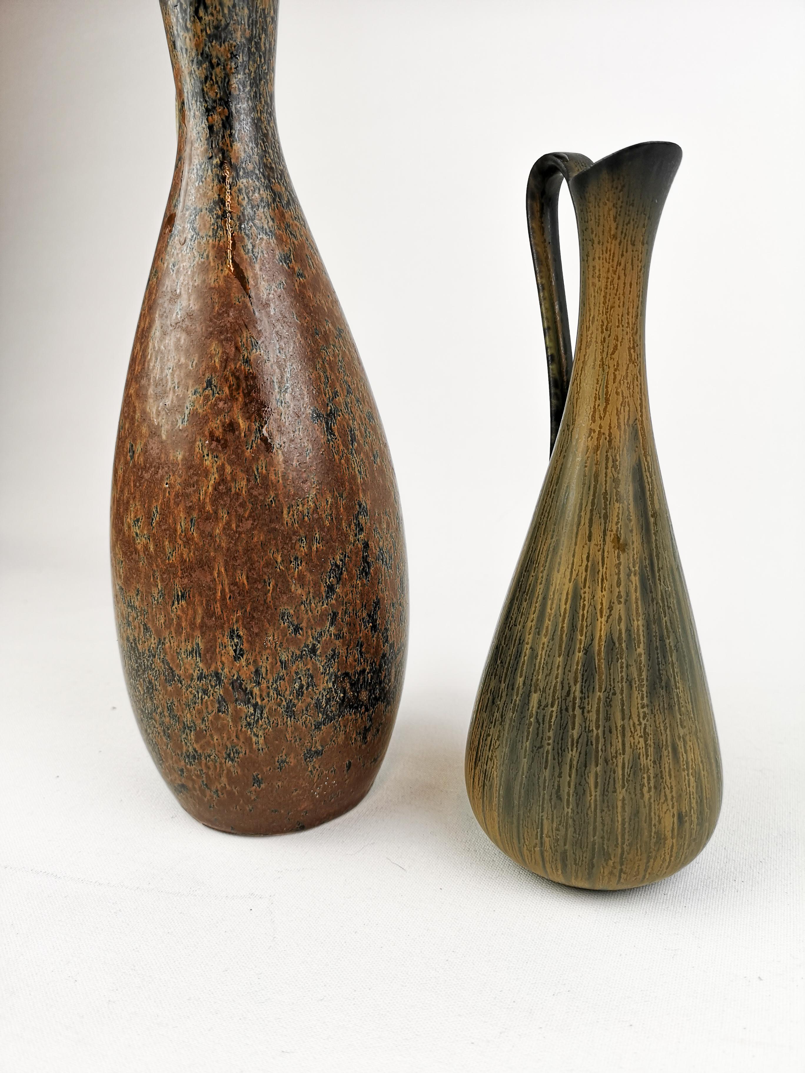 Ceramic Set of 2 Vases Stålhane and Nylund for Rörstrand Sweden