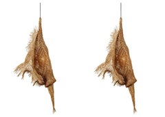 Set of 2 Vegetable Fabrics N°2 Pendant Lamps by RF Studio