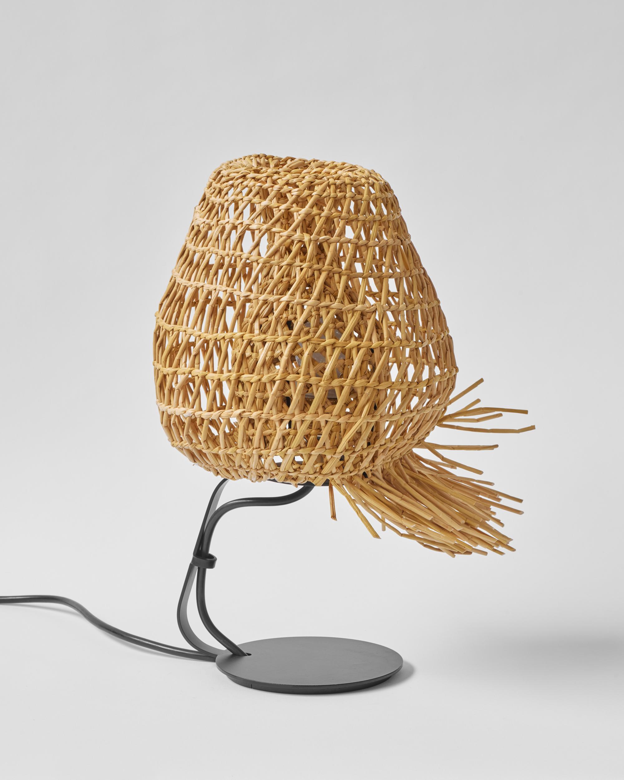Peruvian Set of 2 Vegetable Fabrics N°6 Nest Table Lamps by Estudio Rafael Freyre