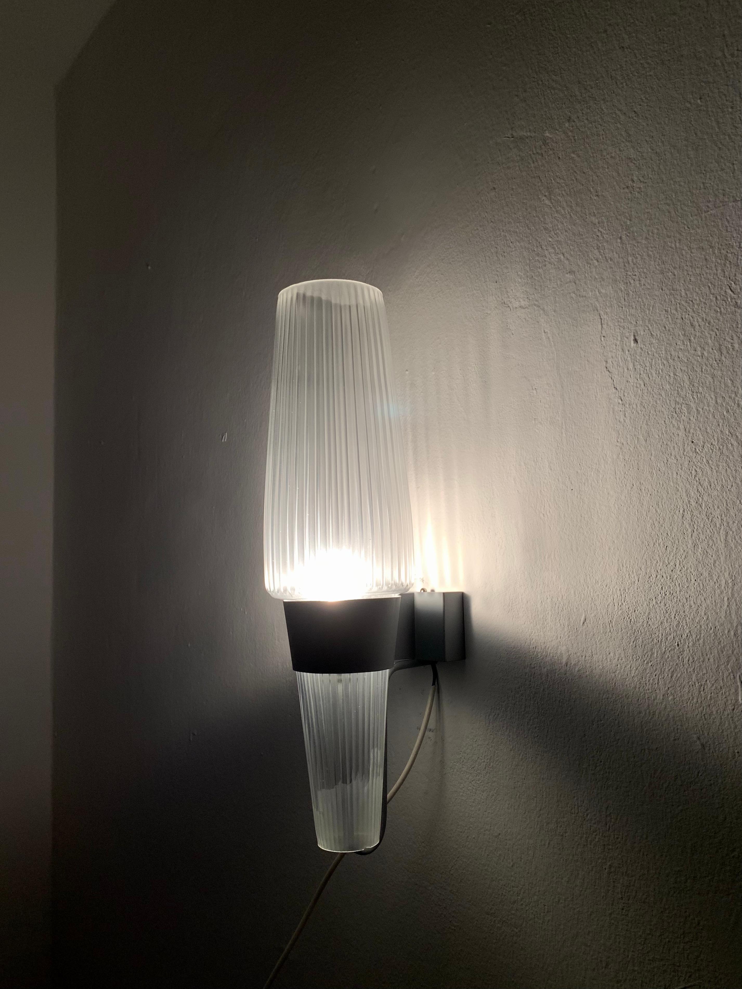 Set of 2 Venezia Wall Lamps by Aloys Gangkofner for Peill and Putzler 3