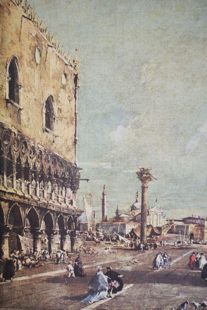 Satz von 2 Venedig Landschaftsgemälden auf Leinwand - 1960s im Angebot 4