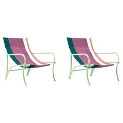 Set of 2 Verde Maraca Lounge Chair by Sebastian Herkner
