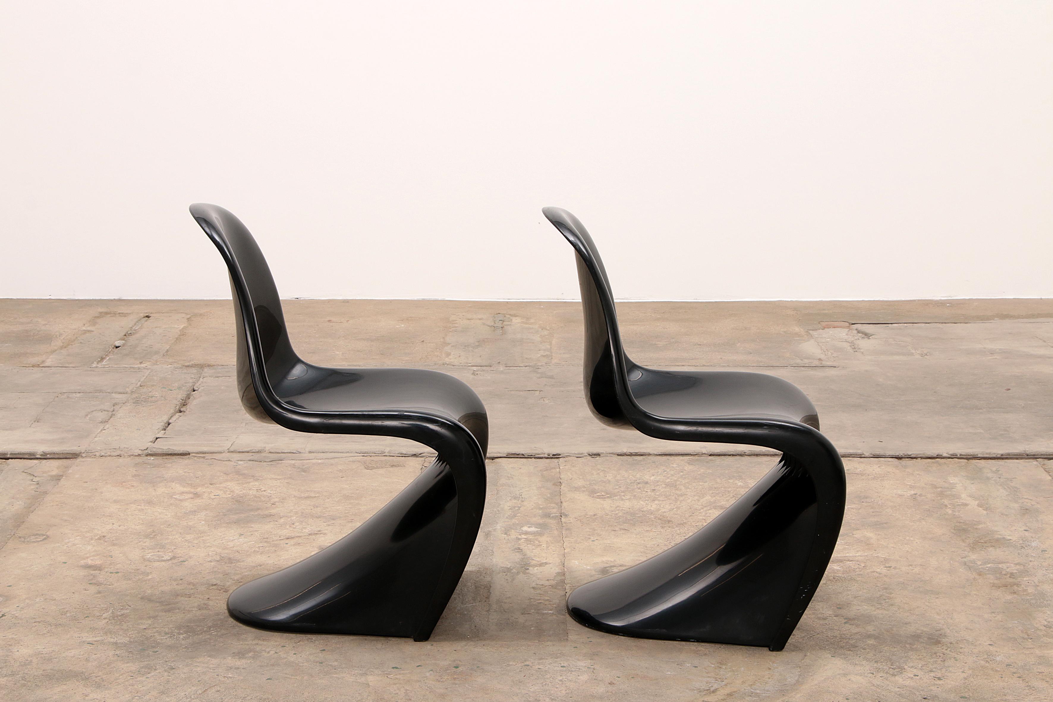 Late 20th Century Set of 2 Verner Panton Chairs Made by Herman Miller, 1971