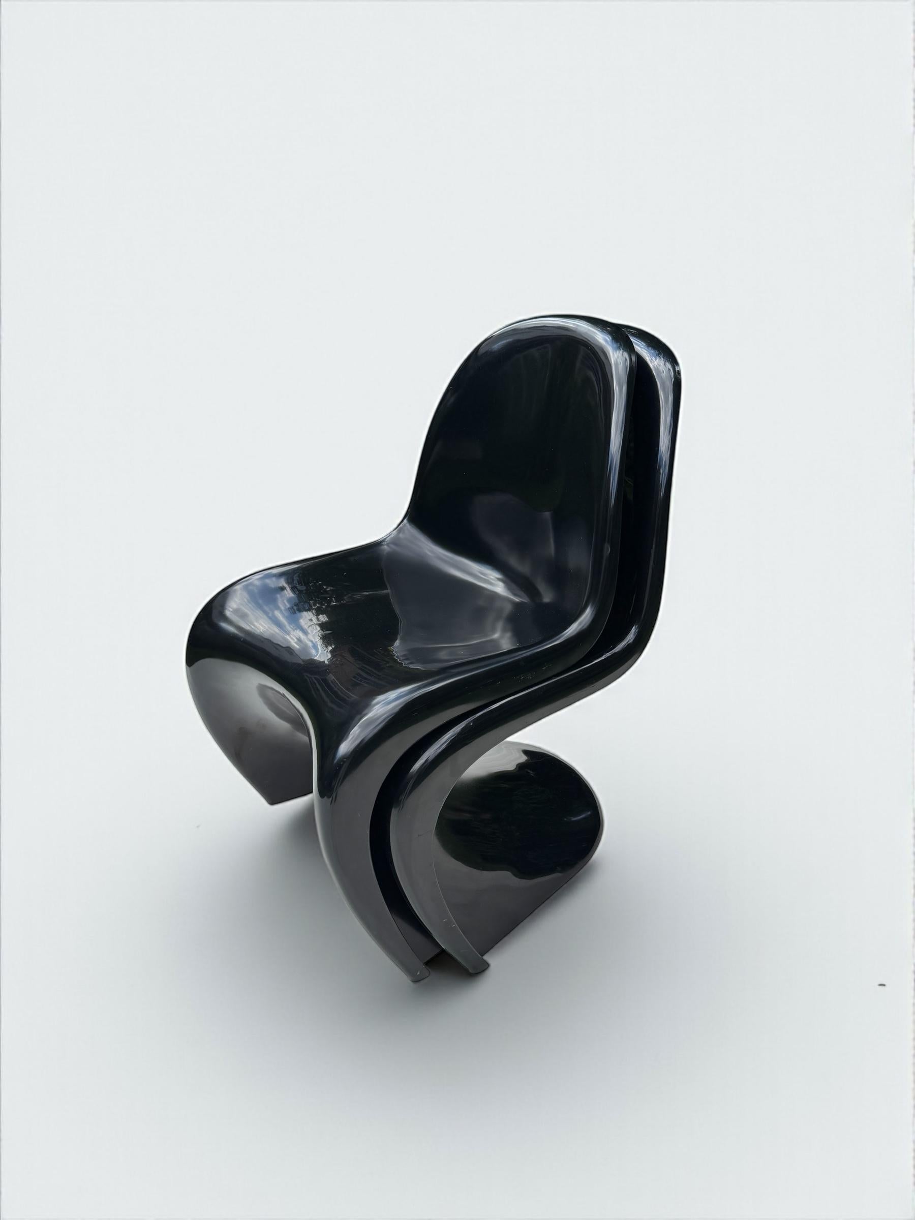 Satz von 2 Verner Panton Fiberglas S Stühlen für Herman Miller, W. Deutschland 1971 im Angebot 7