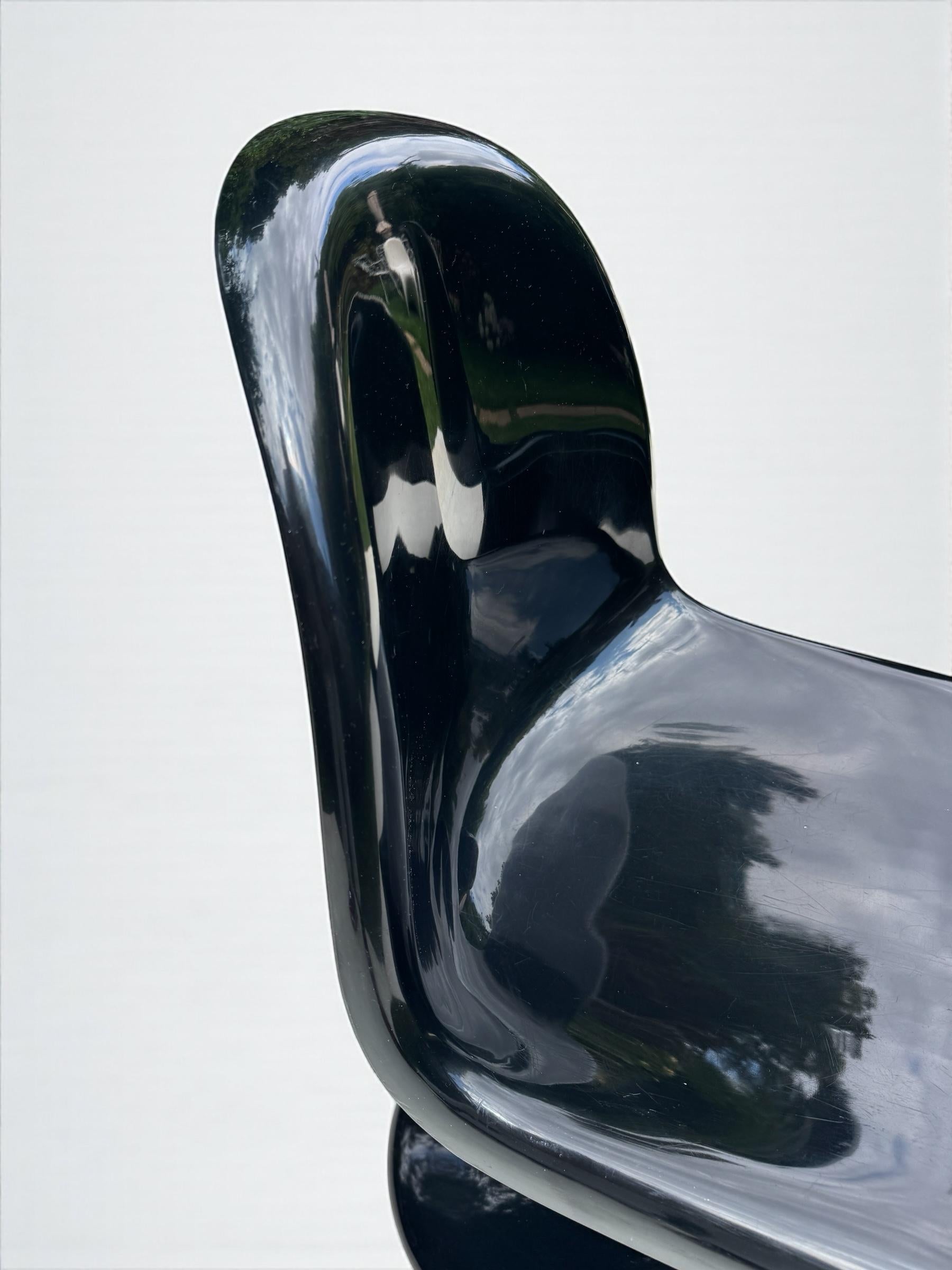 Satz von 2 Verner Panton Fiberglas S Stühlen für Herman Miller, W. Deutschland 1971 im Angebot 1
