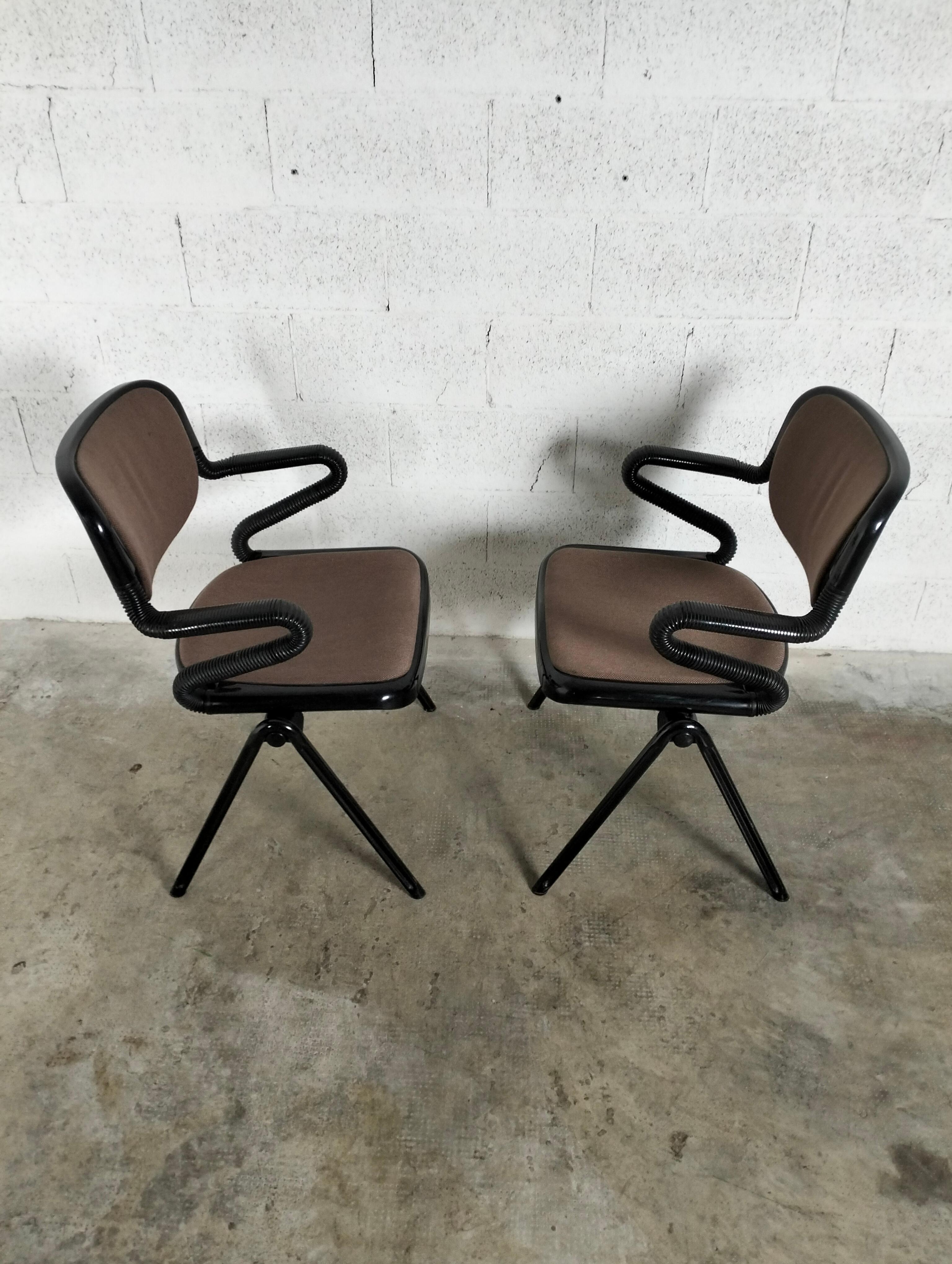 Italian Set of 2 Vertebra System Chairs by E.Ambasz E G.Piretti for Anonima Castelli
