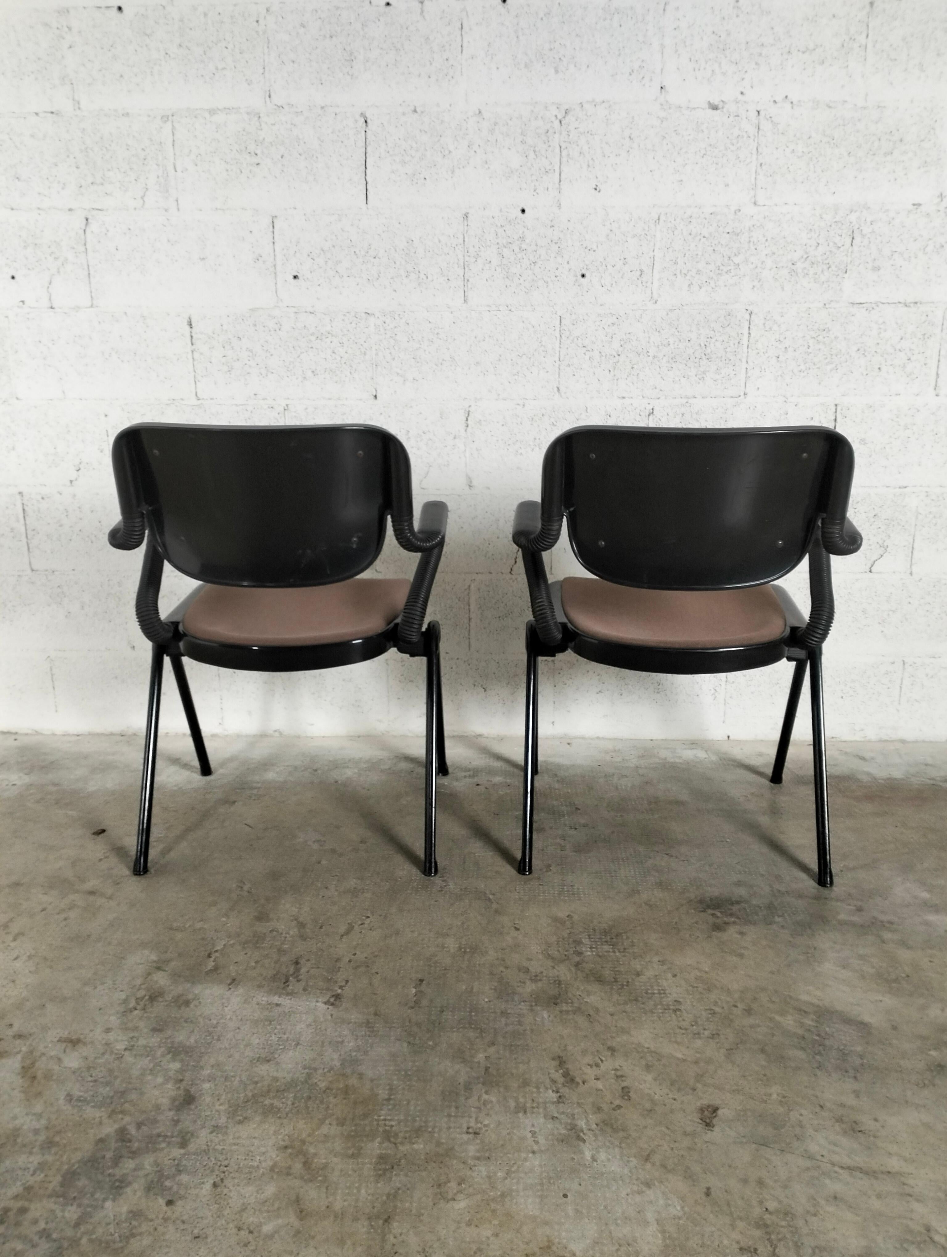 Set of 2 Vertebra System Chairs by E.Ambasz E G.Piretti for Anonima Castelli In Good Condition In Padova, IT