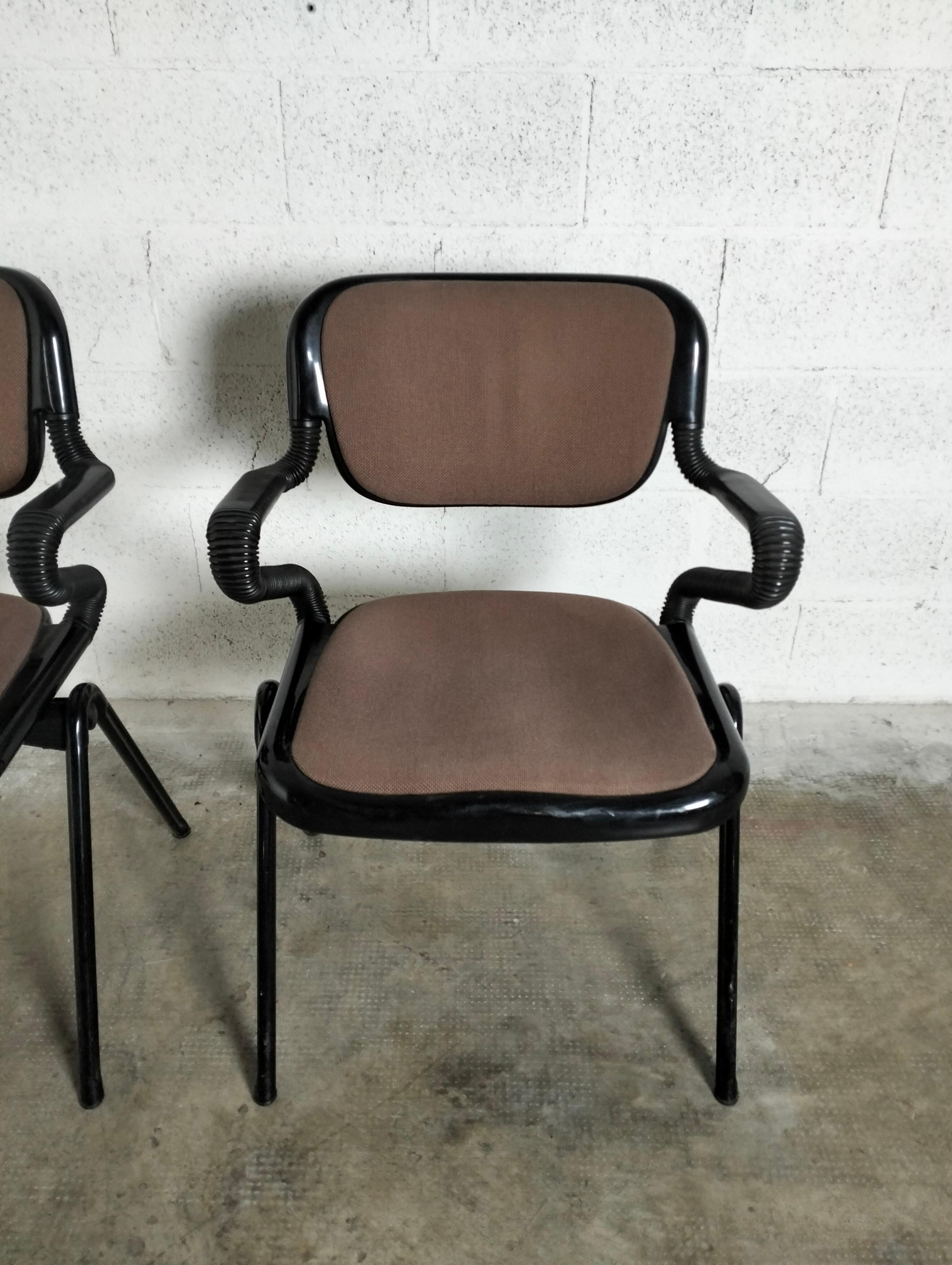 Set of 2 Vertebra System Chairs by E.Ambasz E G.Piretti for Anonima Castelli 1