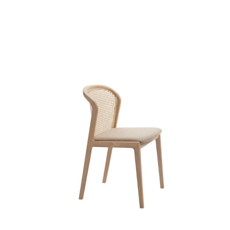 Italian Set of 2, Vienna Chair, Beech Wood, Beige Contour by Colé Italia For Sale