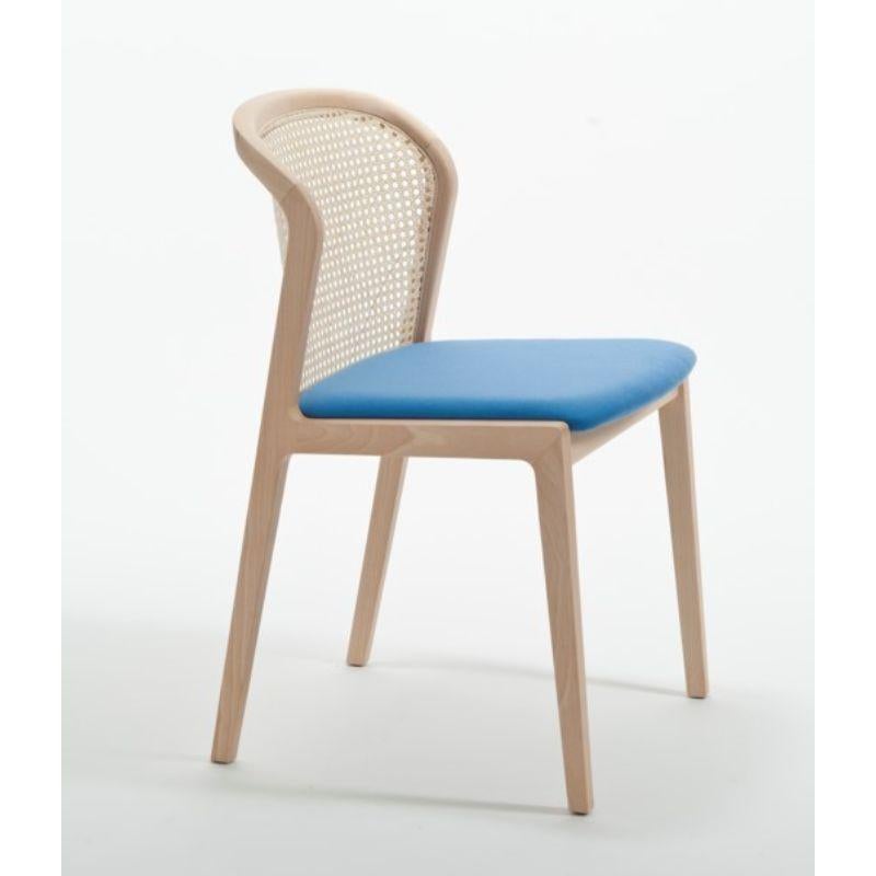 Italian Set of 2, Vienna Chair, Beech Wood, Light Blue by Colé Italia For Sale