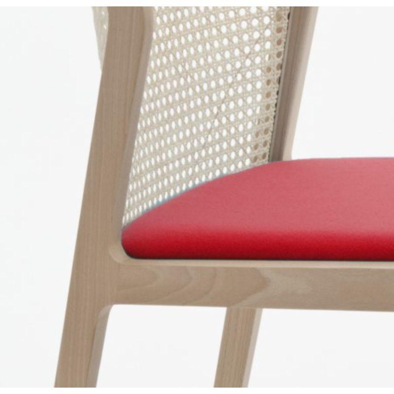 Set of 2, Vienna Chair, Beech Wood, Red by Colé Italia In New Condition For Sale In Geneve, CH