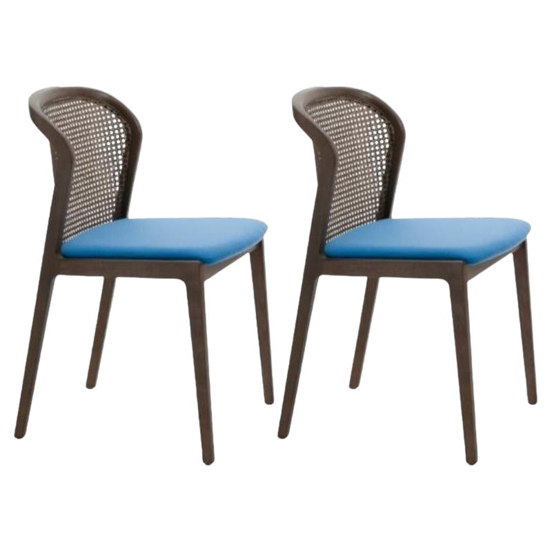 Set di 2 sedie Vienna, Canaletto, Azzurro by Colé Italia