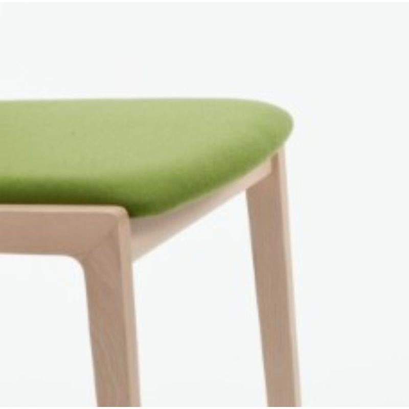 Other Set of 2, Vienna Chair, Natural Beech Wood, Nord Wool Green by Colé Italia For Sale