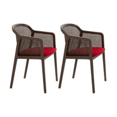 2er Set, Wiener Sesselchen, Canaletto, Rot von Colé Italia