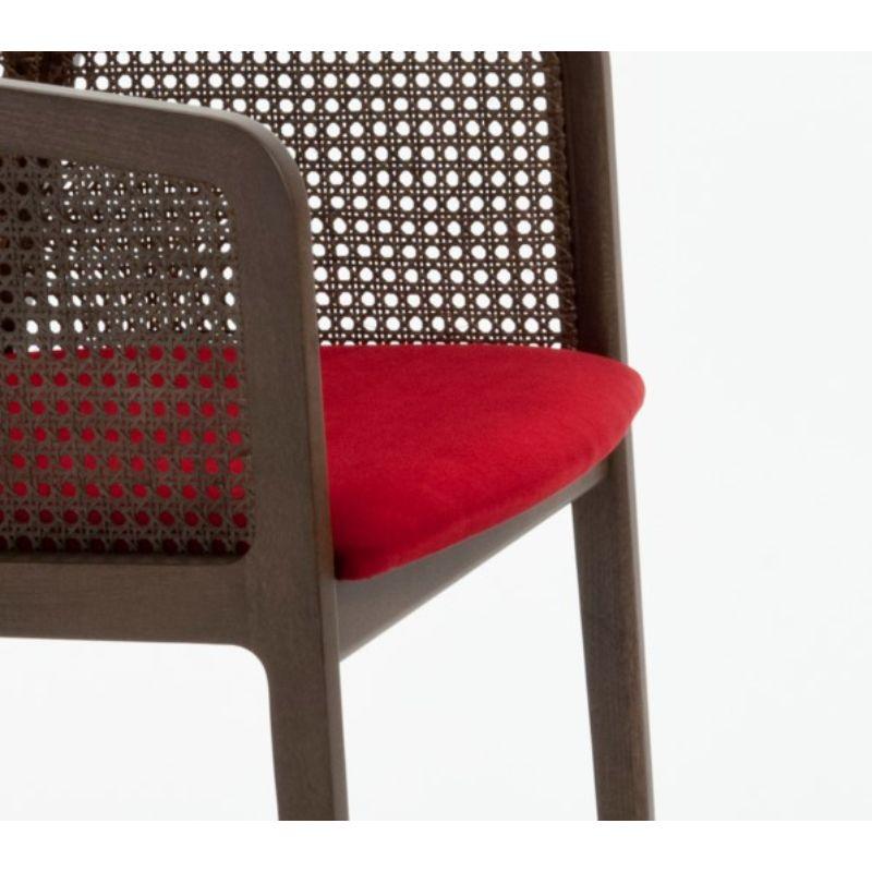 Laine Lot de 2 fauteuils Vienna Little, Canaletto, rouge et anthracite par Colé Italia en vente