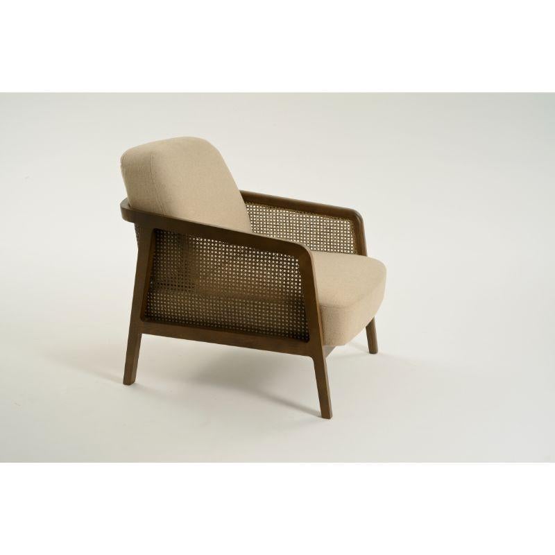Modern Set of 2, Vienna Lounge Armchair Canaletto Beige by Colé Italia