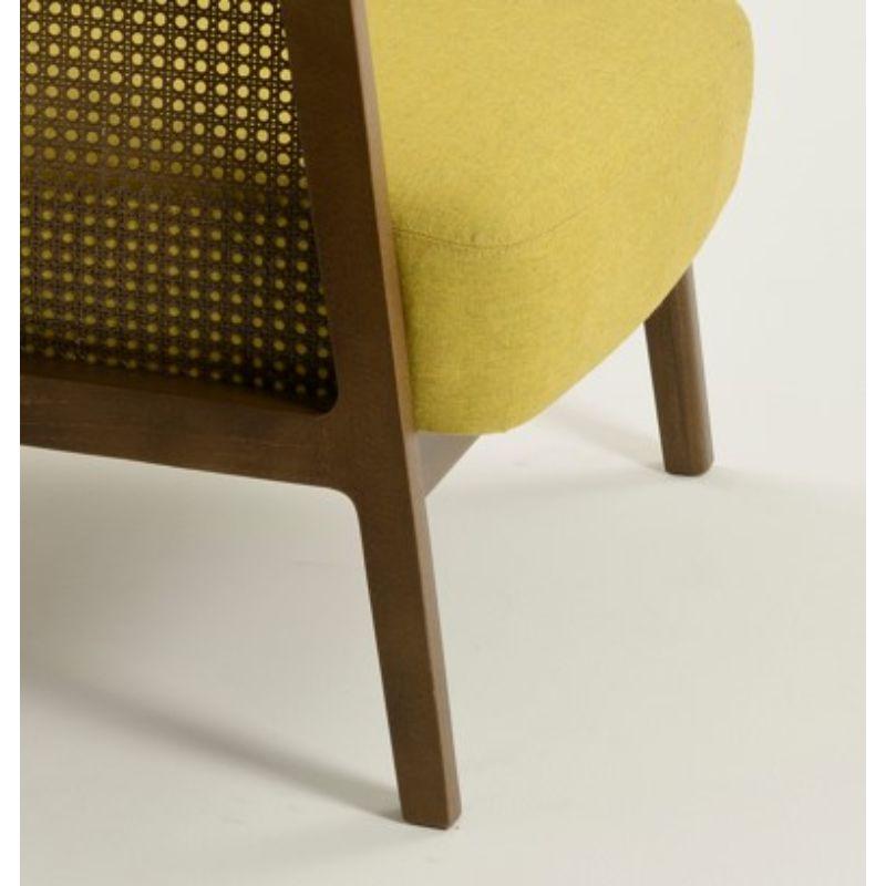 Contemporary Set of 2, Vienna Lounge Armchair Canaletto Yellow by Colé Italia