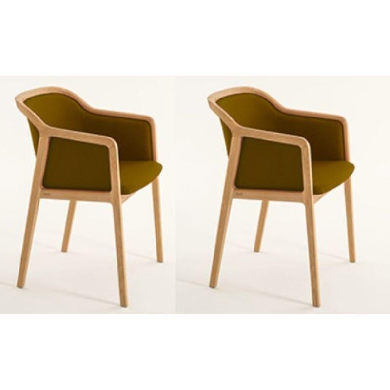 Set of 2, vienna soft little armchair, bronce by Colé Italia with Emmanuel Gallina
Dimensions: H 78, W 53, D 50 cm
Materials: Natural beechwood little armchair with upholstered seat and back (Cat C)

Also Available: Vienna Chair, Vienna Little