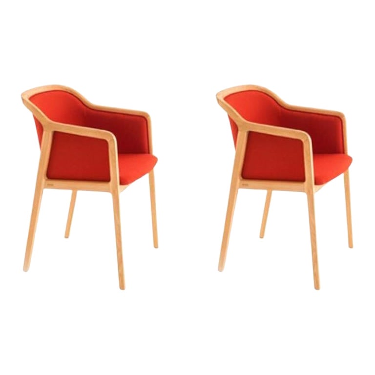 Lot de 2 fauteuils Vienna Soft Little, Chili de Colé Italia