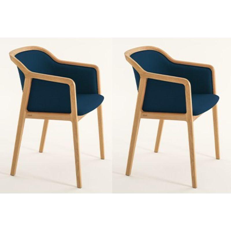Set of 2, vienna soft little armchair, Orion by Colé Italia with Emmanuel Gallina
Dimensions: H 78, W 53, D 50 cm
Materials: Natural beechwood little armchair with upholstered seat and back (Cat C)

Also available: Vienna chair, Vienna little