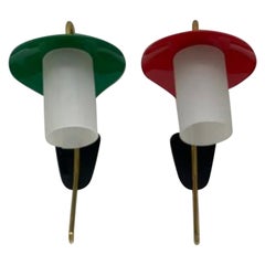 Set of 2 Vintage Acrylic Wall Lights, 1970s