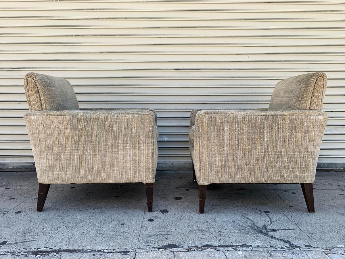 Set of 2 Vintage Armchairs, circa 1960s In Fair Condition In Los Angeles, CA