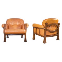 Set of 2 Vintage Armchairs , Italy, 1970s