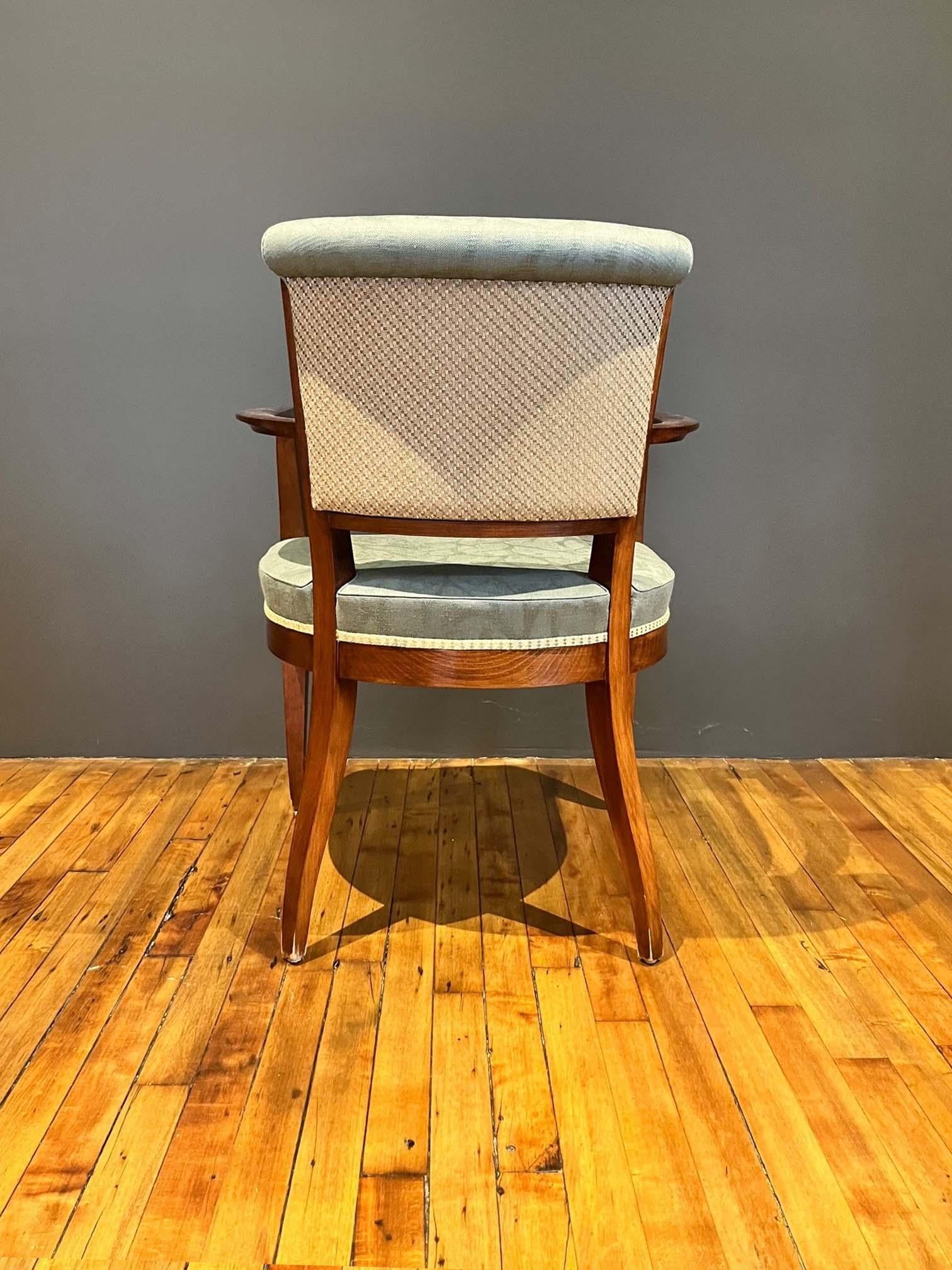 Set of 2 Vintage Art Deco Dining Room Armchairs For Sale 2