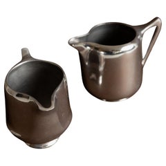 Set of 2 Vintage Art Nouveau Jugs by Newmaid Picquot Ware, England, 1950s