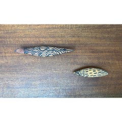 Set of 2 Vintage Australian Aboriginal Art Wood Carving Animal Figurines