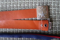 Set of 2 Vintage Belts from USSR: Timeless Elegance in Brown and Navy Blue, 1J98
