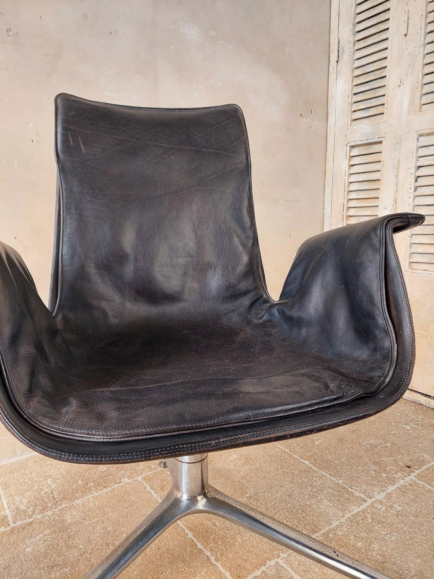 Set of 2 Vintage 'Bird' Chairs by Preben Fabricius & Jorgen Kastholm, 1960s For Sale 3