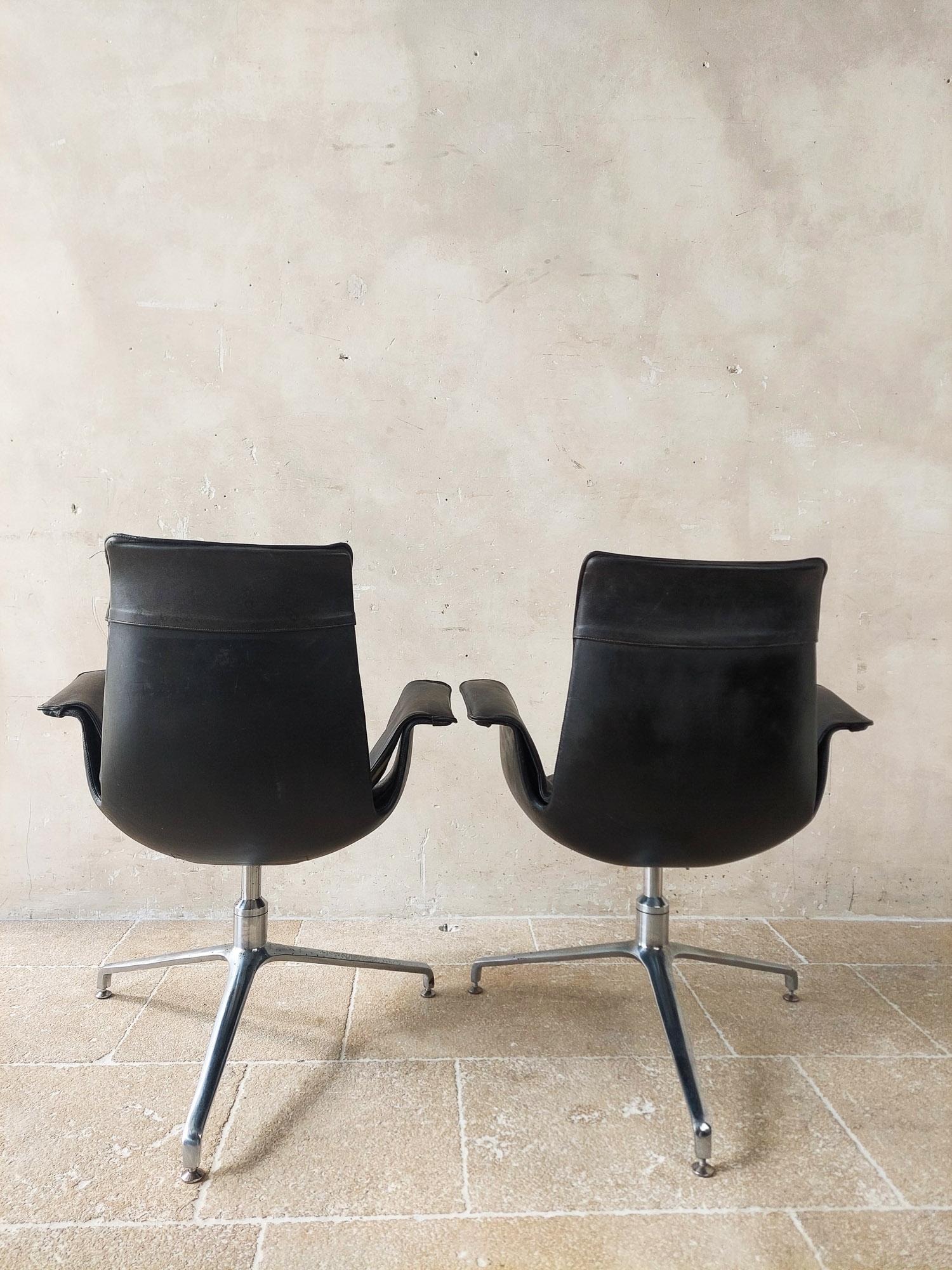 Set of 2 Vintage 'Bird' Chairs by Preben Fabricius & Jorgen Kastholm, 1960s For Sale 5