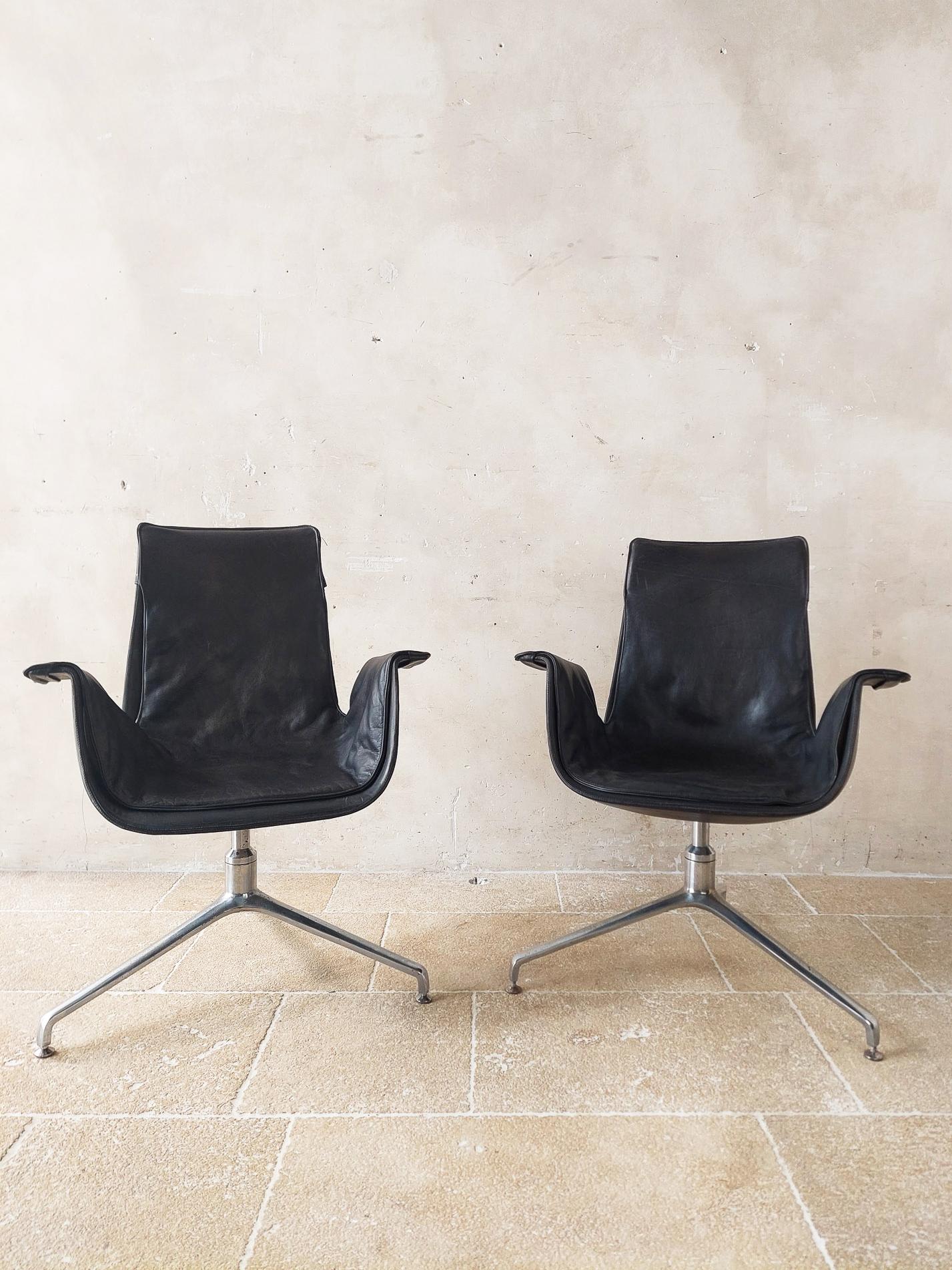 Set of 2 Vintage 'Bird' Chairs by Preben Fabricius & Jorgen Kastholm, 1960s For Sale 8