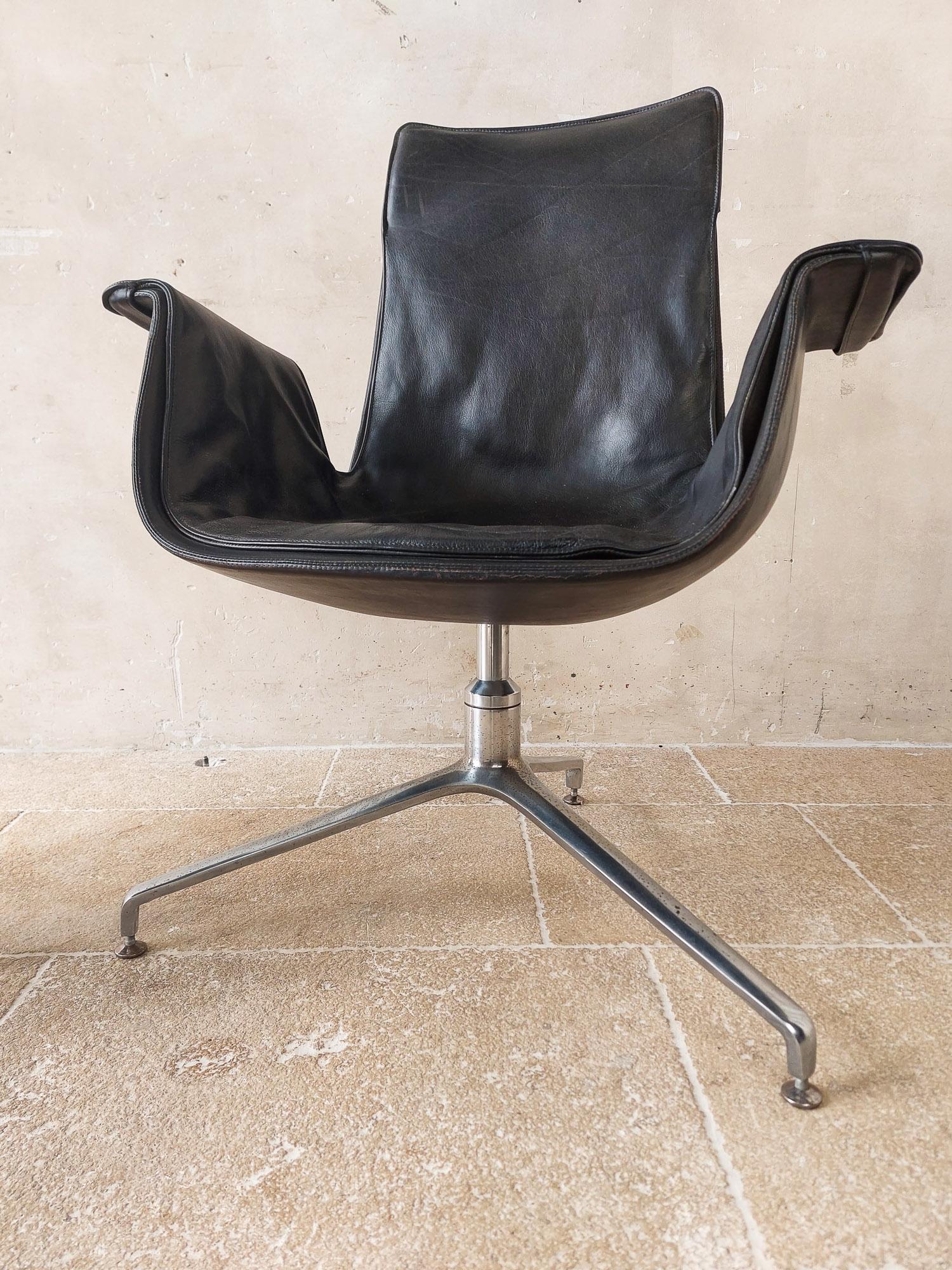 Metà XX secolo Set di 2 sedie vintage 'Bird' di Preben Fabricius & Jorgen Kastholm, anni '60 in vendita
