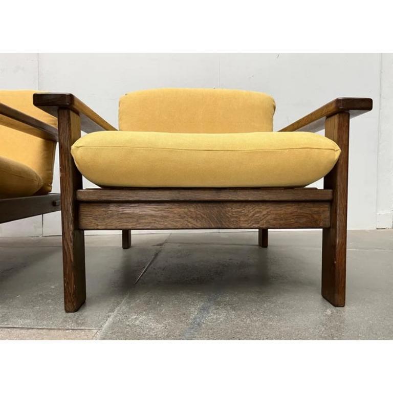 Set of 2 Vintage Brutalist Lounge Chairs, 1960s For Sale 4