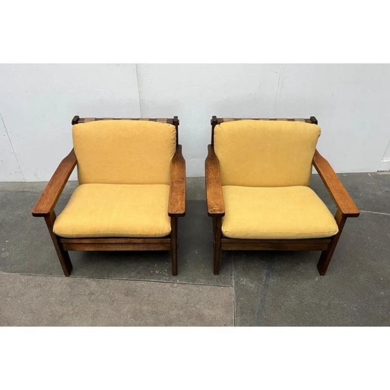 Set of 2 Vintage Brutalist Lounge Chairs, 1960s For Sale 6