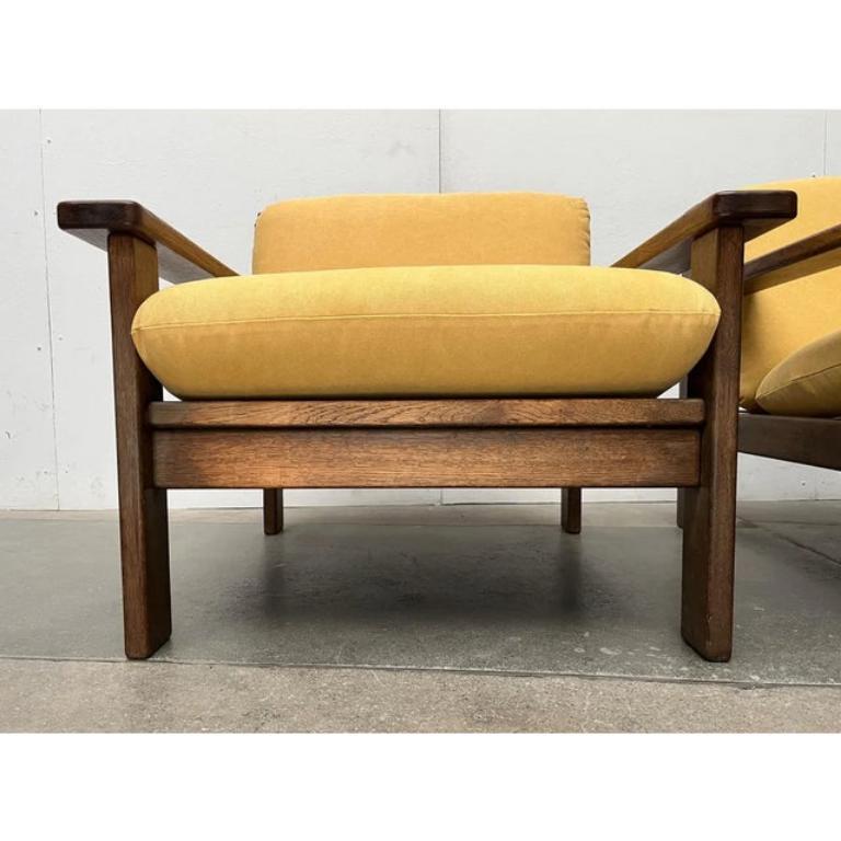 Set of 2 Vintage Brutalist Lounge Chairs, 1960s For Sale 3