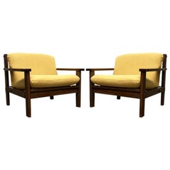 Set of 2 Vintage Brutalist Lounge Chairs, 1960s