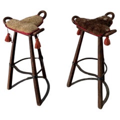 Set di 2 sgabelli brutalisti vintage Marbella di Sergio Rodrigues