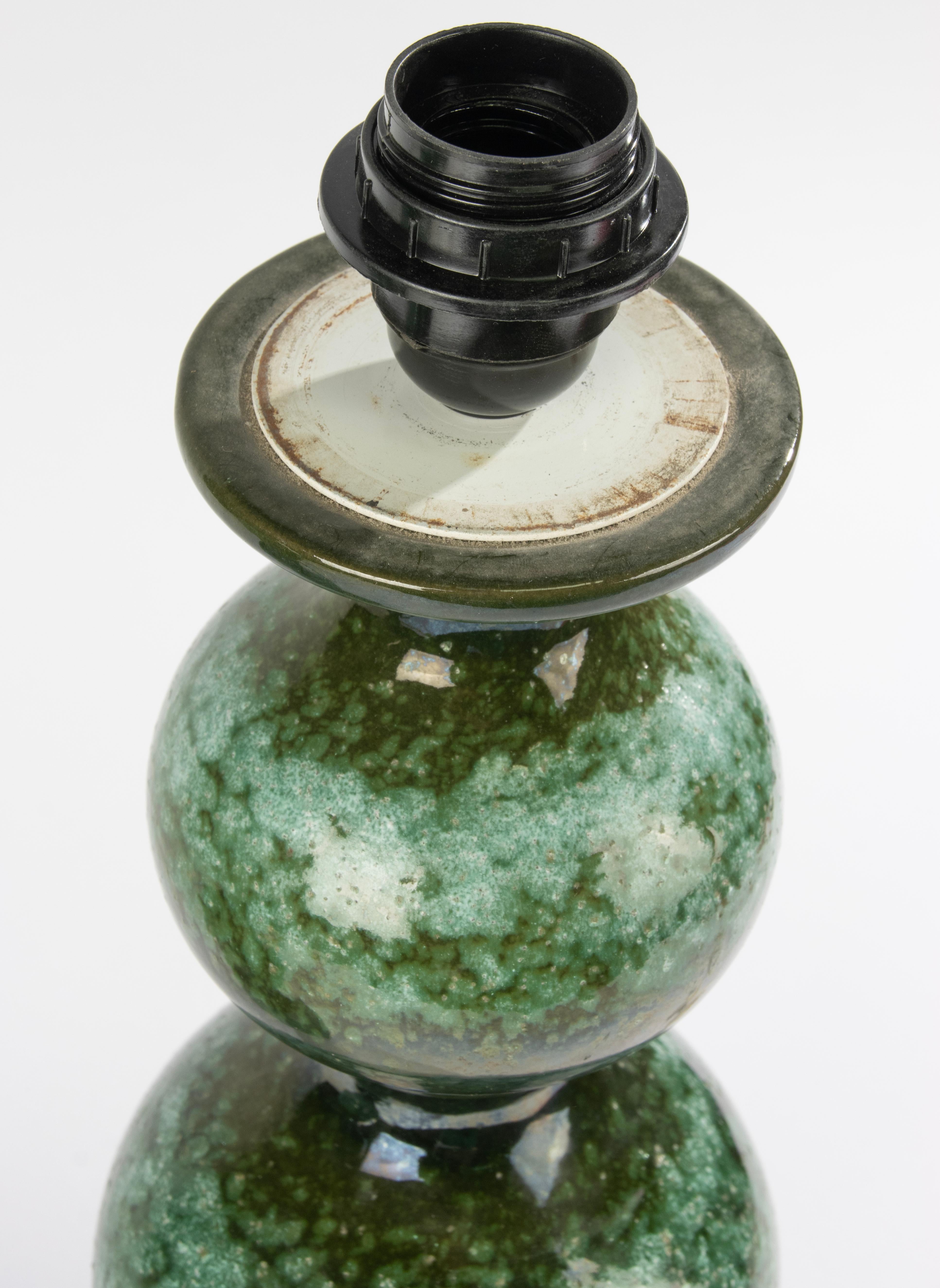 Set of 2 Vintage Ceramic Table Lamps - Kaiser Leuchten - Bubble Lamp For Sale 1