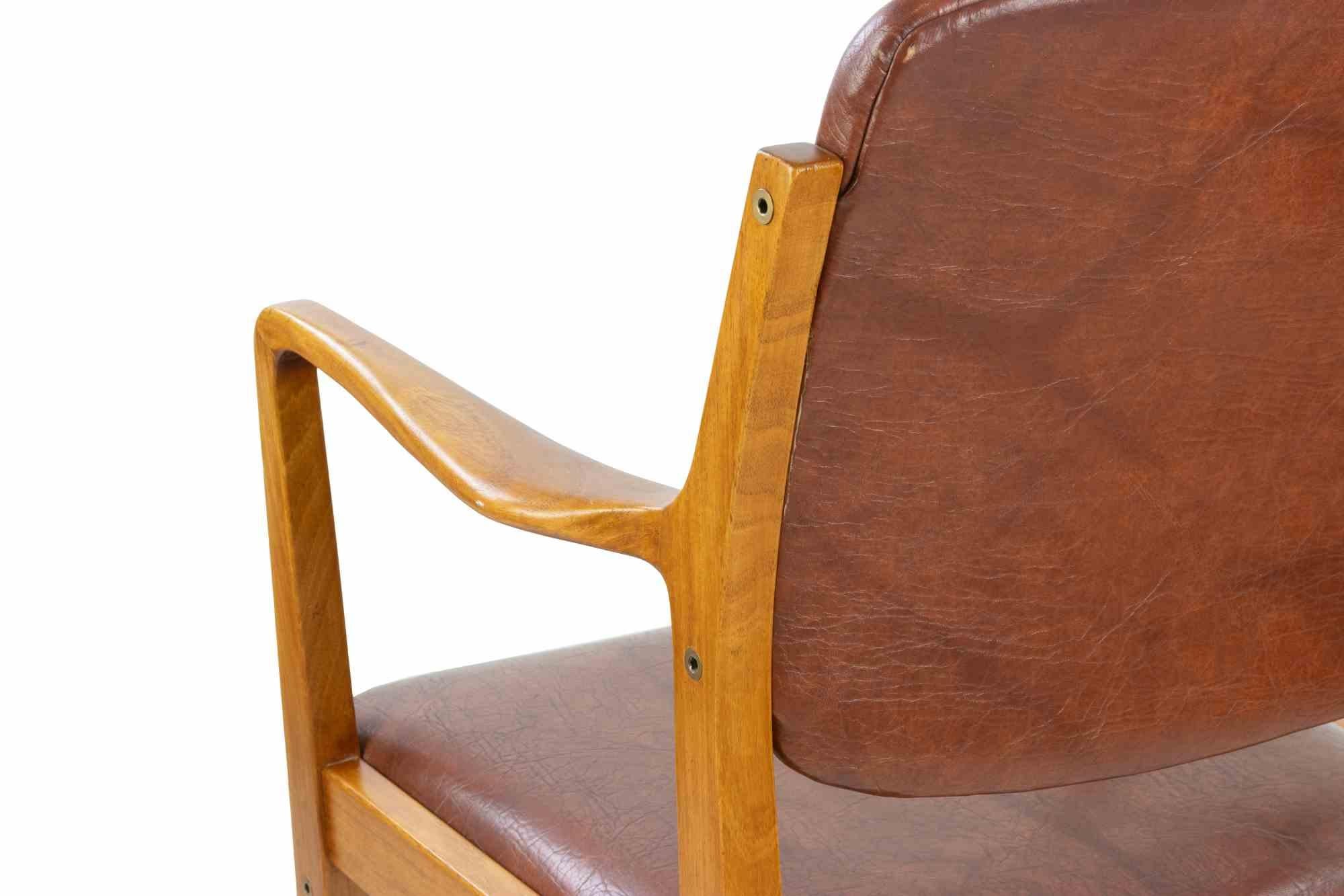 Satz von 2 Vintage-Stühlen, italienische Herstellung 1950er Jahre im Angebot 1