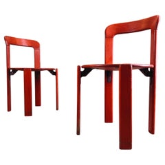 Set of 2 vintage chairs Glazed Bruno Rey Kusch & Co 1970s design