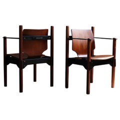 Set of 2 Vintage Danish Arm Dining Chairs