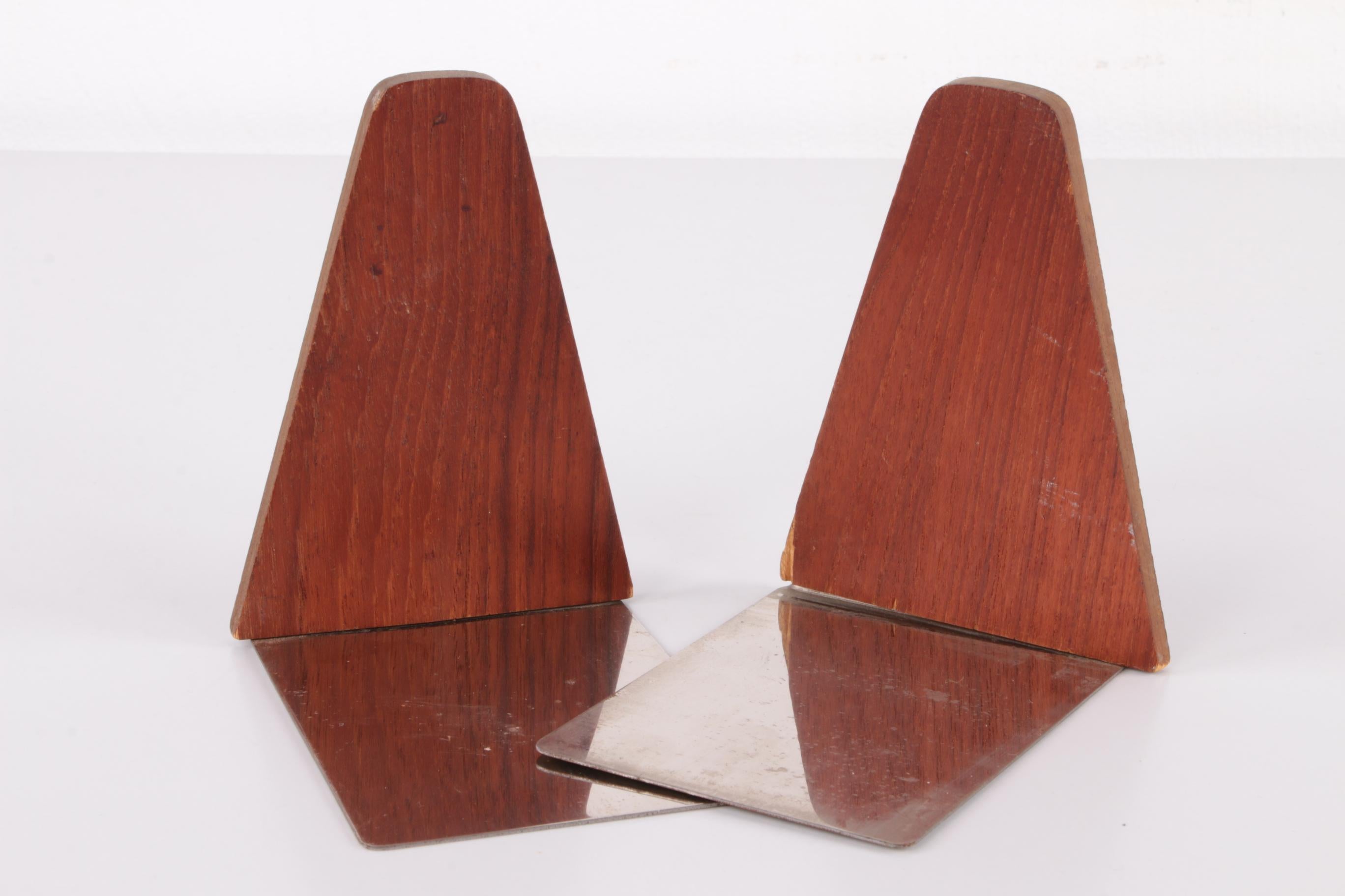 Set of 2 Vintage Danish Design Kai Kristiansen Bookends 1960s 3