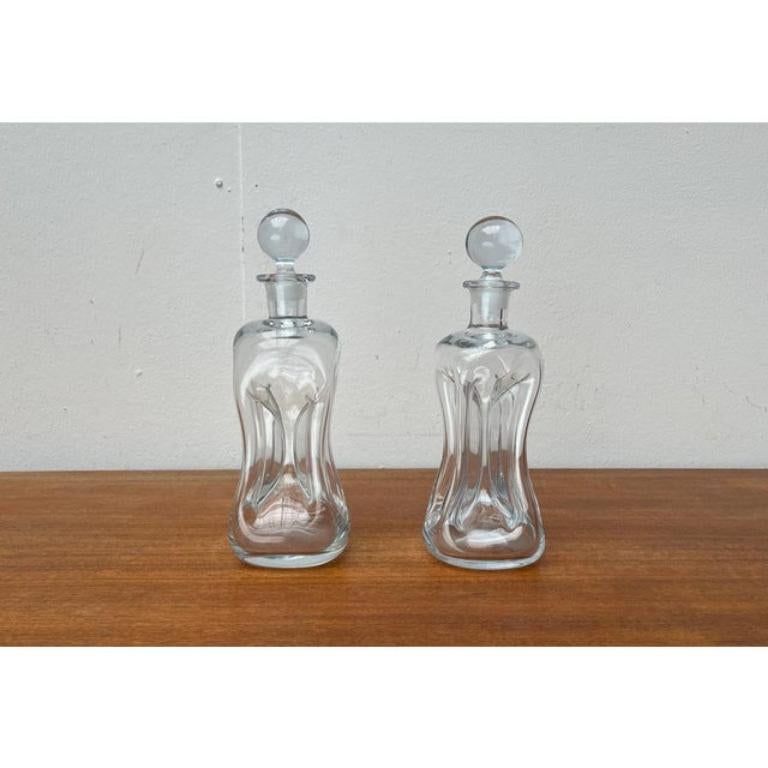 Ensemble de 2 bouteilles danoises Kluk en verre de Holmegaard, 1970 en vente 4