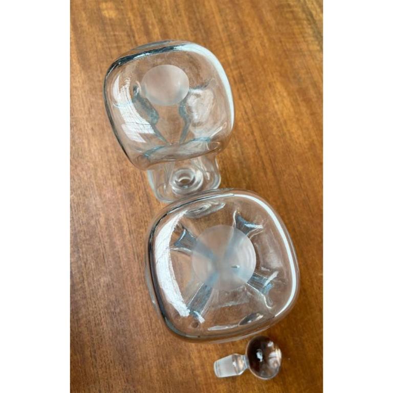 Ensemble de 2 bouteilles danoises Kluk en verre de Holmegaard, 1970 en vente 6