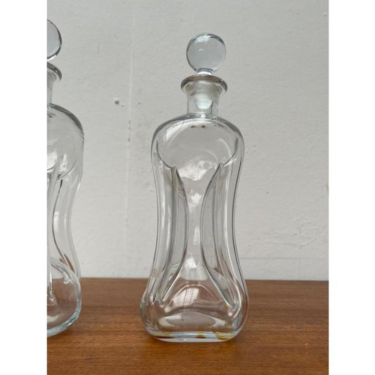 Ensemble de 2 bouteilles danoises Kluk en verre de Holmegaard 1970 en vente 2