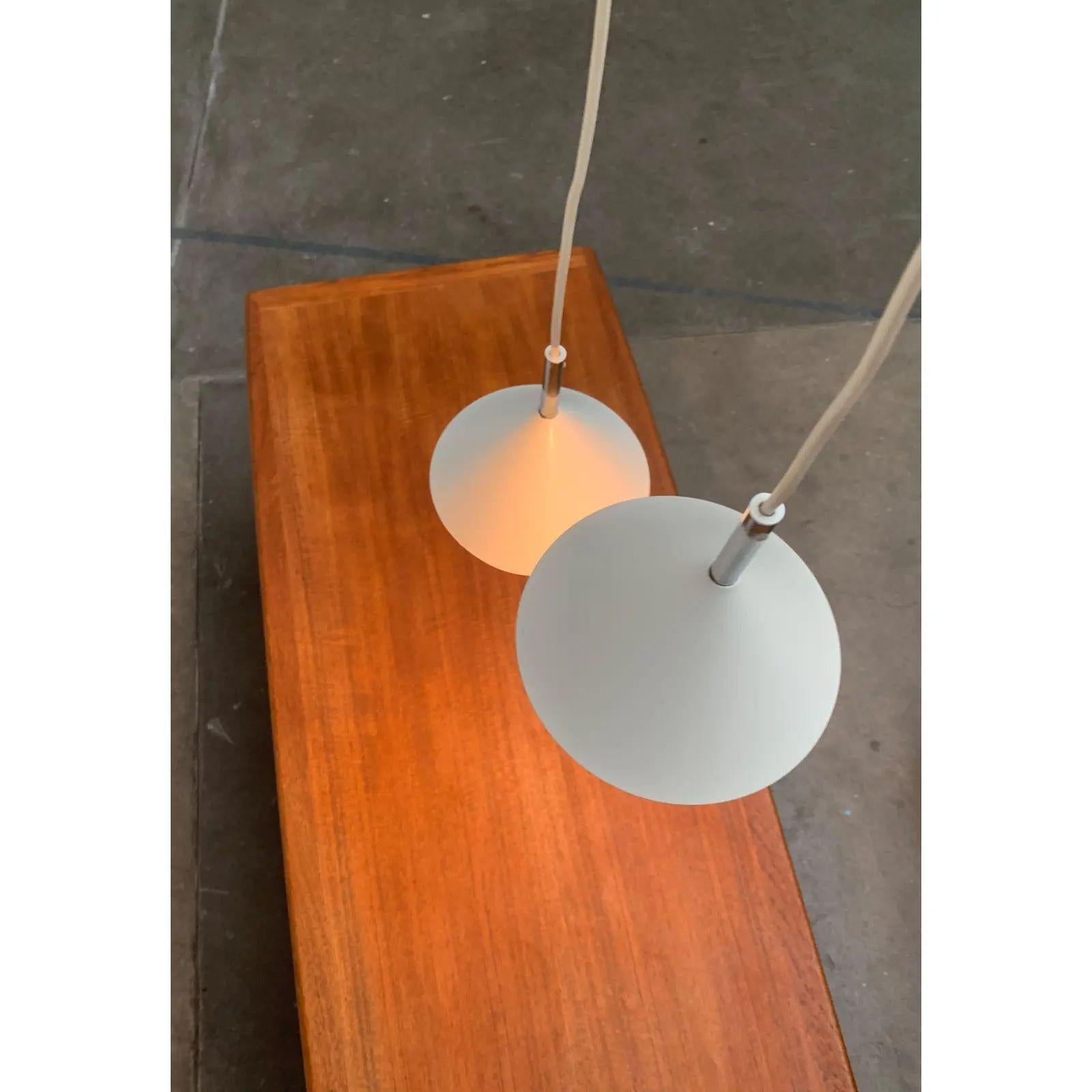 XX secolo Set di 2 lampade a sospensione danesi vintage, anni '70 in vendita
